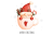 وکتور رایگان بابانوئل کارتونی بامرزه نقاشی شده با آبرنگ EPS لایه باز